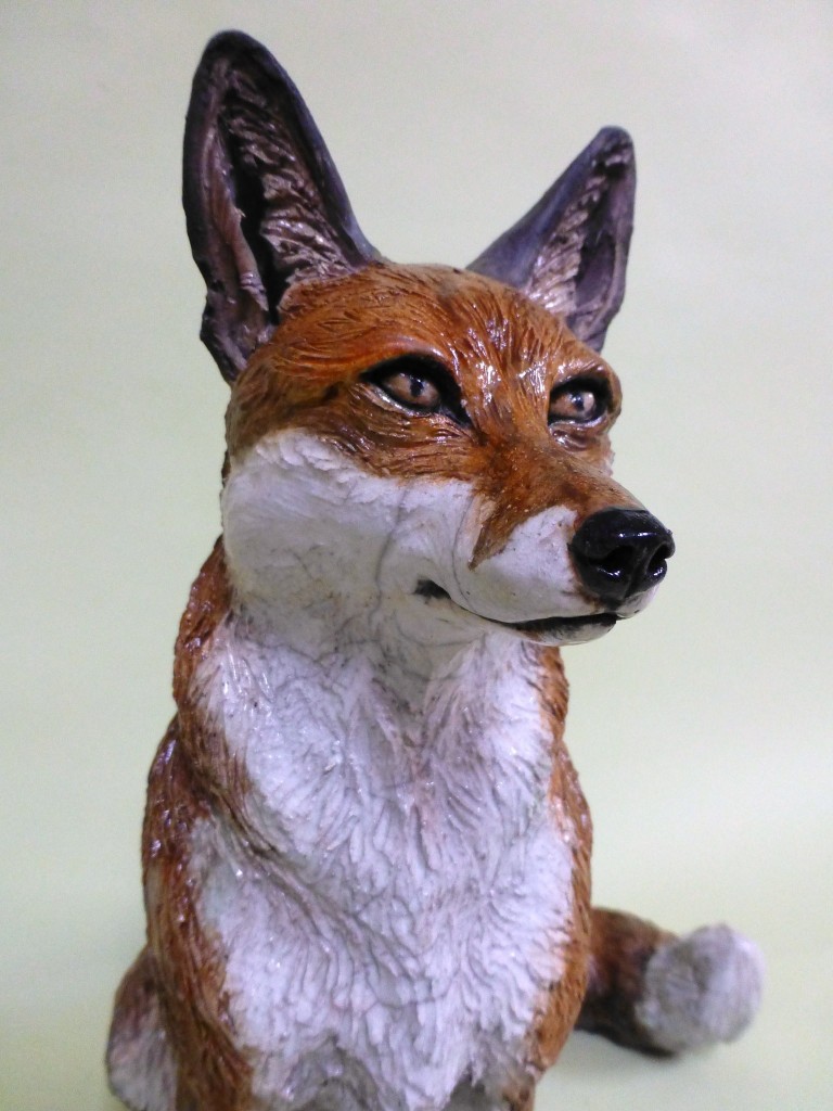 Fox sculpture Sallie Wakley